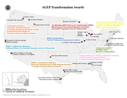 map of recently funded AGEPs